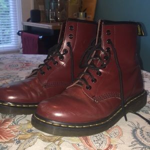 Cherry red Doc Martens